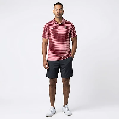 Nike Men's University of Alabama Dri-FIT Stripe Tour Polo Shirt