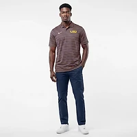 Nike Men's Louisiana State University Dri-FIT Stripe Tour Polo Shirt