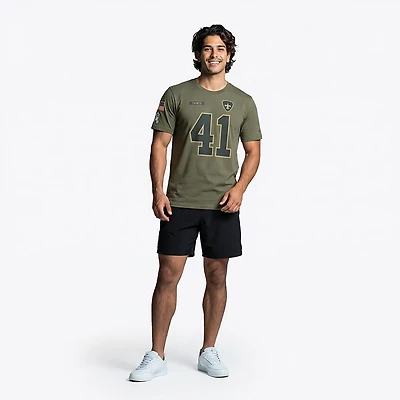 Nike Men's Saints Salute to Service Alvin Kamara Player Name & Number T-shirt