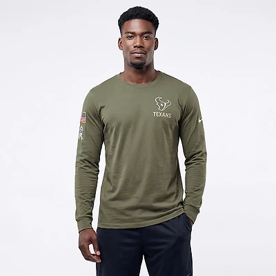 Nike Men's Texans Salute to Service Long Sleeve T-shirt