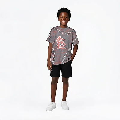 Outerstuff Youth St. Louis Cardinals Slide Score Bold Sublimated Short Sleeve T-shirt