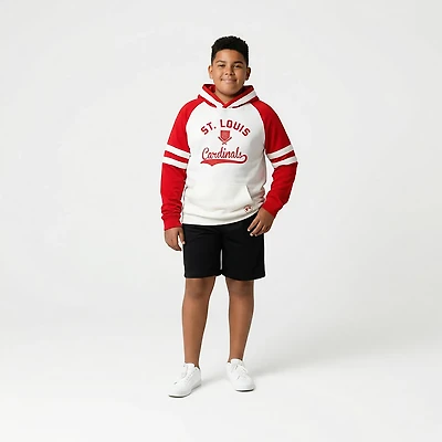 Outerstuff Kids' St. Louis Cardinals Knuckleball Colorblock Hoodie