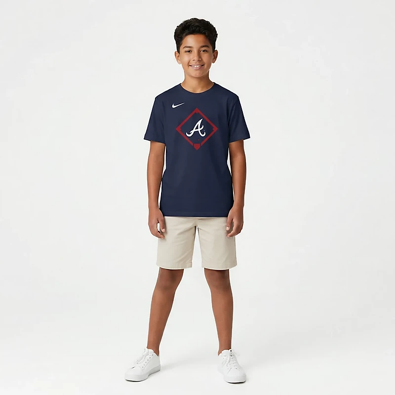 Nike Boys' 4-7 Braves Icon Legend T-shirt