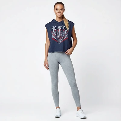 Concepts Sport Women's Houston Texans Instep Fleece Sleeveless Muscle Hoodie
