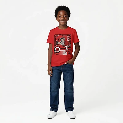 BreakingT Boys' Kansas City Chiefs Mahomes Collage Frame T-shirt