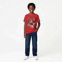 BreakingT Boys' Kansas City Chiefs Mahomes Collage Frame T-shirt