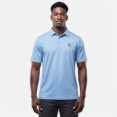 Antigua Men's Kansas City Royals Par 3 Short Sleeve Polo Shirt