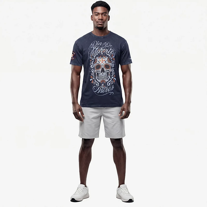 Pro Standard Men's Houston Astros Eternal Skull Enzyme T-shirt