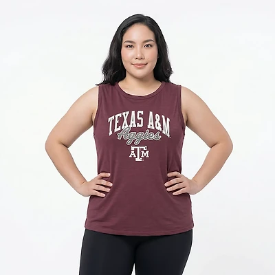 WILDCAT Retro Women's Texas A&M Aggies Brand Slub Tank Top