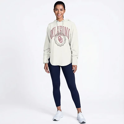 Pressbox Women's Oklahoma Lawrence San Bruno Hooded Long Sleeve Top