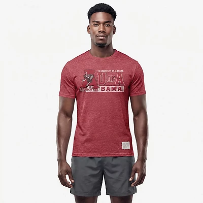 WILDCAT RETRO Men's Alabama Block Mascot T-shirt