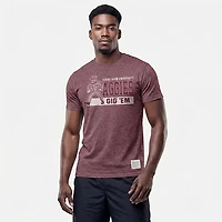 WILDCAT RETRO Men's Texas A&M Block Mascot T-shirt