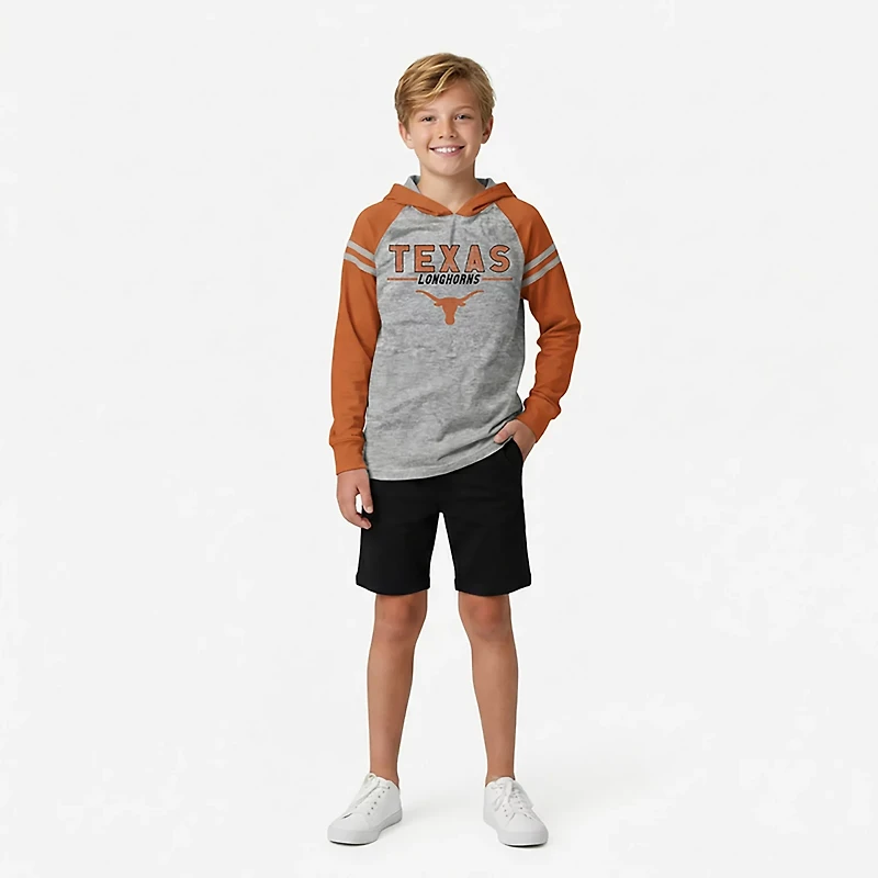 Wes & Willy Boys' University of Texas Raglan Lightweight Hoodie