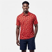 Antigua Men's Houston Texans Lateral Short Sleeve Polo