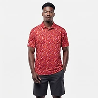 Antigua Men's Kansas City Chiefs Lateral Short Sleeve Polo