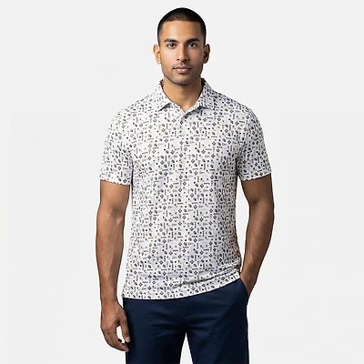 Antigua Men's New Orleans Saints Lateral Short Sleeve Polo