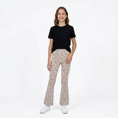 BCG Girls'  Cotton Flare Printed Legging