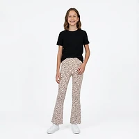 BCG Girls'  Cotton Flare Printed Legging