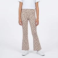 BCG Girls'  Cotton Flare Printed Legging