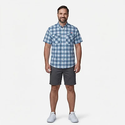 Magellan Outdoors Men's Howdy Plaid Short Sleeve Shirt