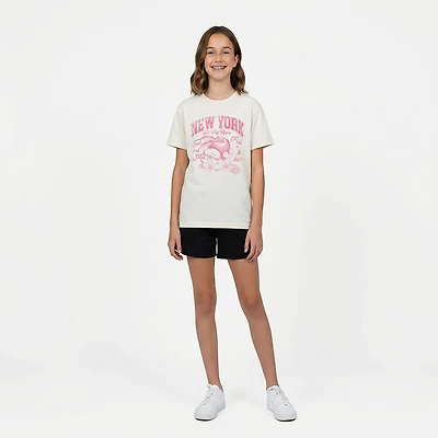 BCG Girls' Cotton Boxy Graphic T-shirt