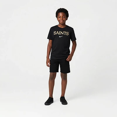 Nike Youth New Orleans Saints Team Wordmark Short Sleeve T-shirt