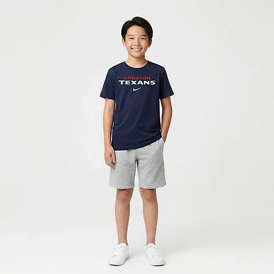 Nike Youth Houston Texans Team Wordmark Short Sleeve T-shirt