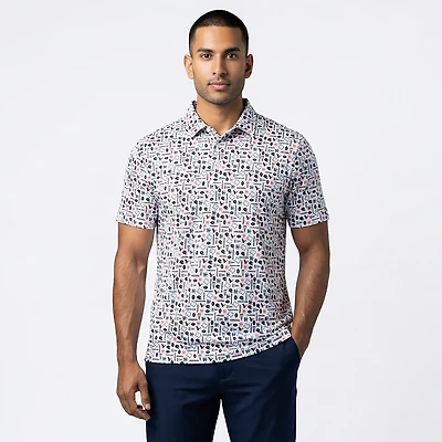 Antigua Men's Houston Texans Lateral Polo