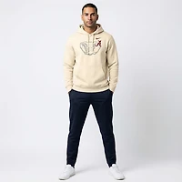Nike Men's Alabama Primary Logo Natural Club Fleece Hoodie