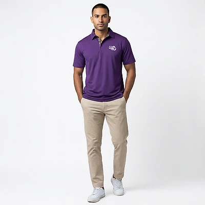 Amigo Men's LSU Venturer Polo Louisiana State University Tigers