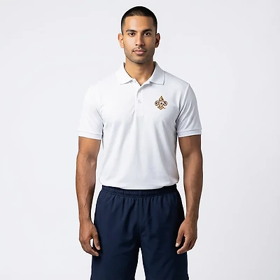 Antigua Men's LSU Tigers Fleur De Lis Eye Legacy Pique Polo Shirt