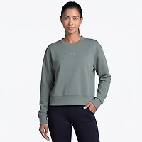 adidas Women's D4T Warm-Up Crewneck Sweatshirt