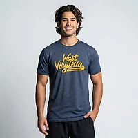 Homefield Men's West Virginia Mountaineers Retro Script Short Sleeve T-shirt