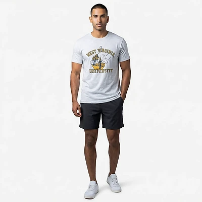 Homefield Men's West Virginia Mountaineers Vintage State Short  Sleeve T-shirt