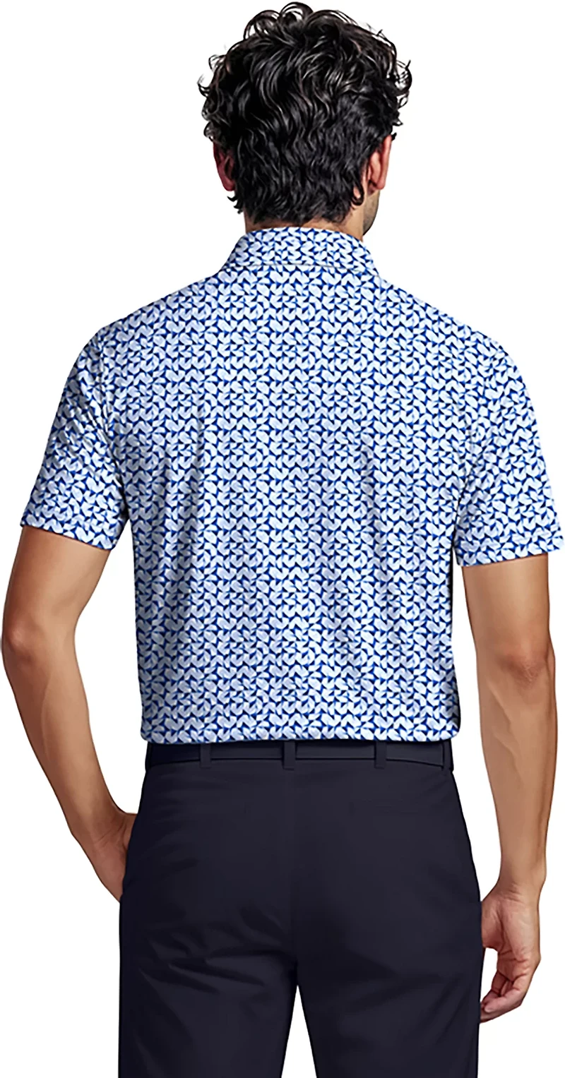 PGA Tour Men’s Abstract Geo Print Polo Shirt