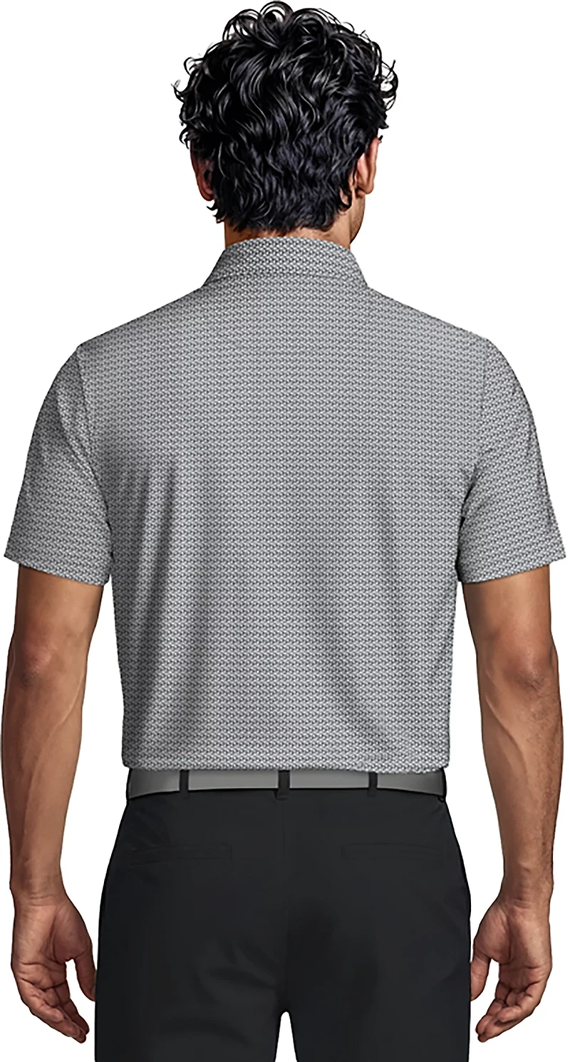 PGA TOUR Men's Micro Tee Printed Polo Shirt