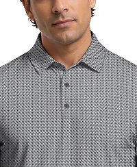 PGA TOUR Men's Micro Tee Printed Polo Shirt