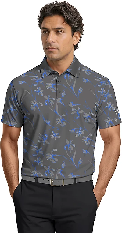 PGA Tour Men's Short Sleeve Energized Floral Polo