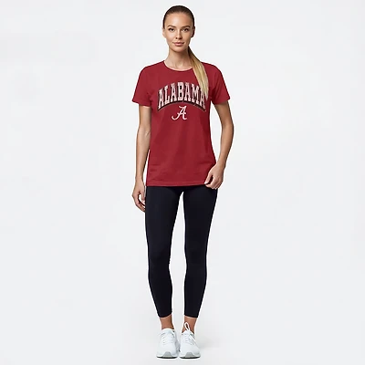 WILDCAT RETRO Women's Alabama Arch Shadow Boxy T-shirt