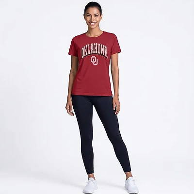 WILDCAT RETRO Women's Oklahoma Arch Shadow Boxy T-shirt