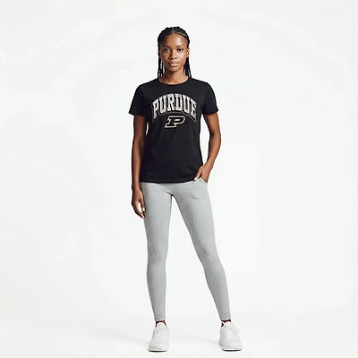 WILDCAT RETRO Women's Purdue Arch Shadow Boxy T-shirt