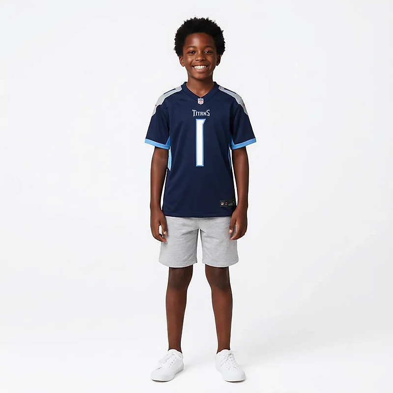 Nike Boys' Tennessee Titans Cam Ward #1 Game Name & Number Jersey