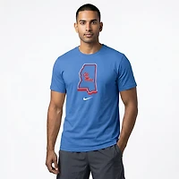 Nike Men's Ole Miss State Logo T-shirt