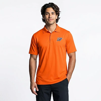 Antigua Men's Oklahoma City Thunder Legacy Pique Short Sleeve Polo