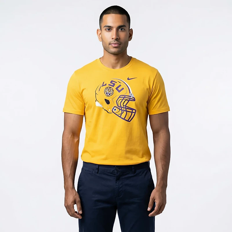 Nike Men's LSU Football Helmet T-shirt