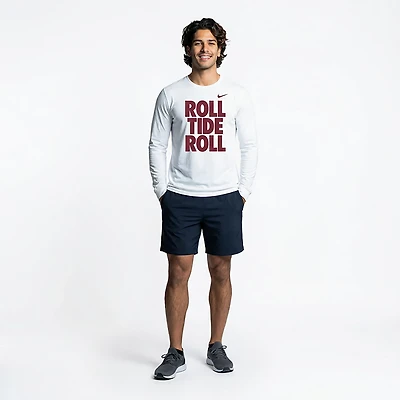 Nike Men's Alabama Slogan Double Sided Long Sleeve T-shirt