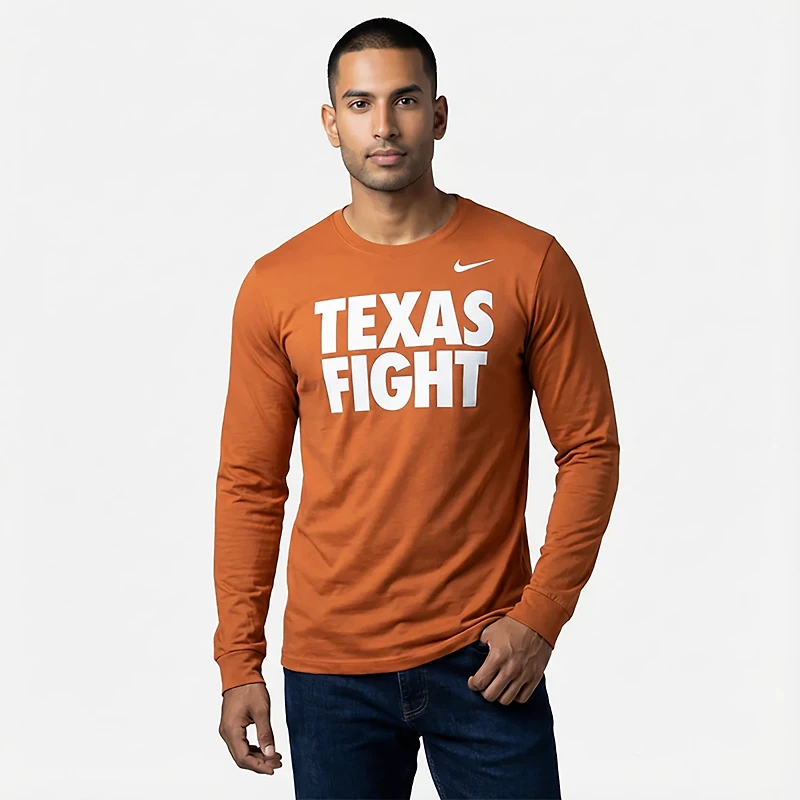 Nike Men's Texas Slogan Double Sided Long Sleeve T-shirt