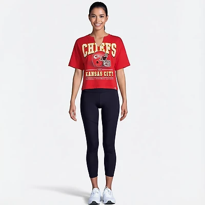 47 Women's Chiefs Elation Oversize Notch Neck T-shirt