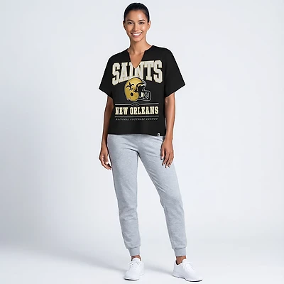 47 Women's Saints Elation Oversize Notch Neck T-shirt