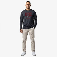 Champion Men's South Carolina School Initials Over Mascot Triumph Long Sleeve T-shirt